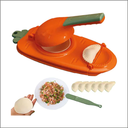 2-in-1 Manual Dough Press. Dumpling Empanada Pastries Maker