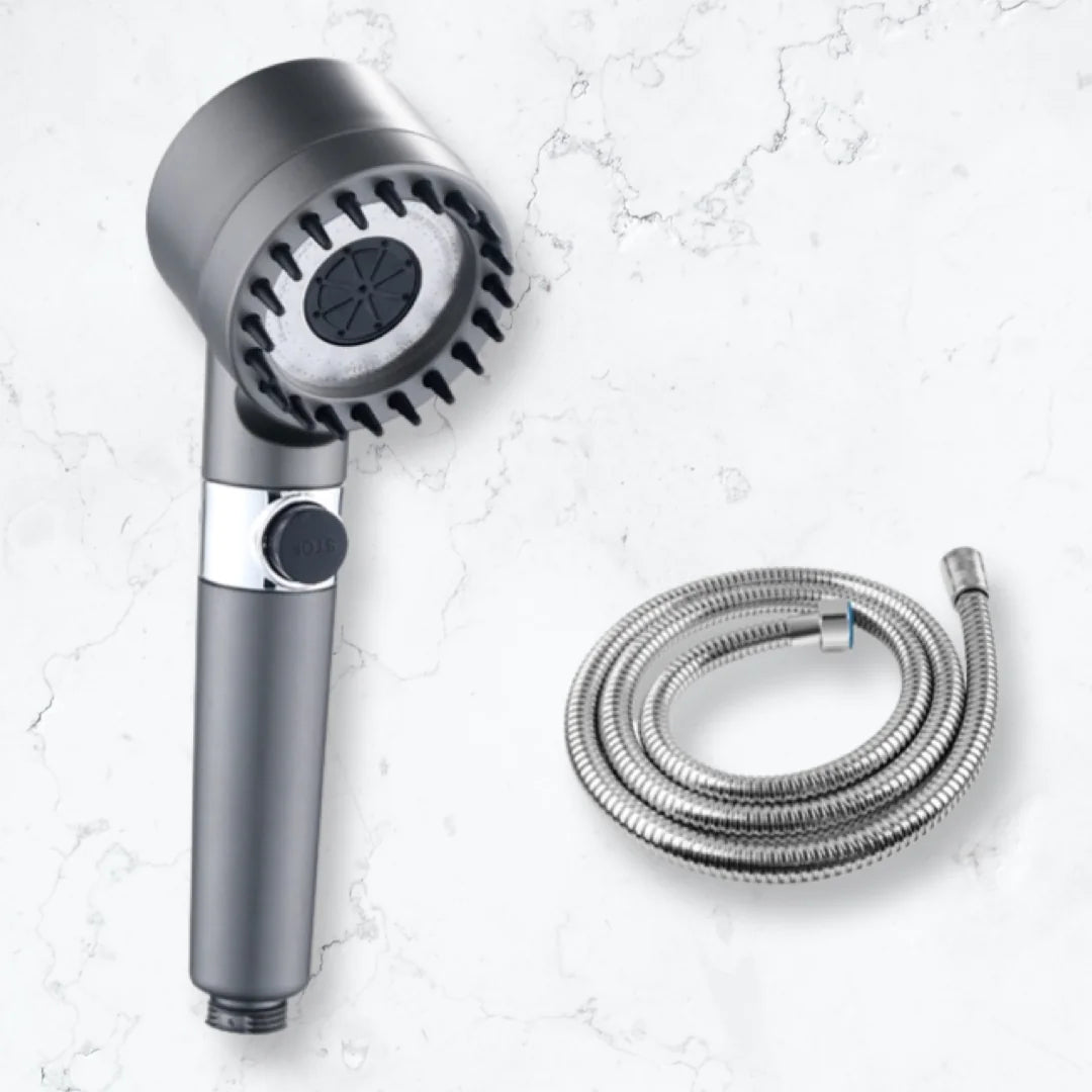 4-in-1 Massage Shower Head - High Pressure & Water Purification