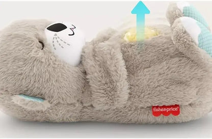 Sound Machine Soothe 'n Snuggle Otter Portable Plush Baby Toy with Sensory Details Music Lights & Rhythmic Breathing Motion