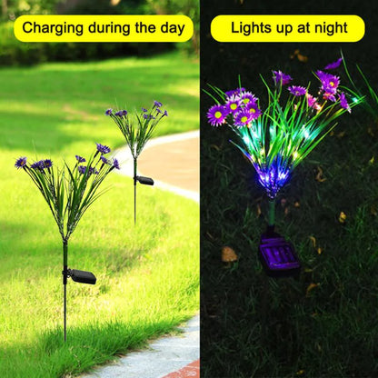 Solar Garden Lights LED Flower Stake Lamp Outdoor Yard Waterproof Patio Decor