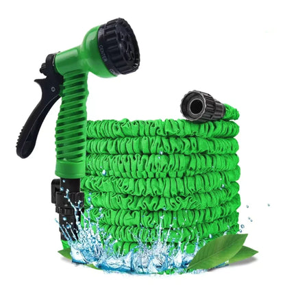 Expanding Expandable Flexible Garden Water Hose w Spray Nozzle 25, 50, 75, 100FT