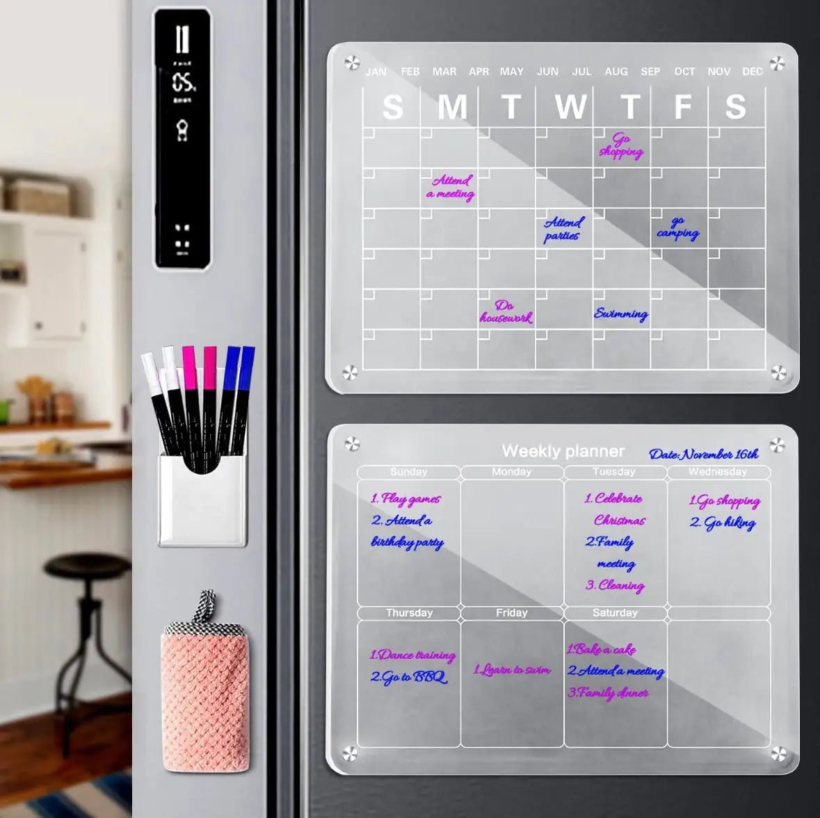 Acrylic Magnetic Calendar - ChappieStores