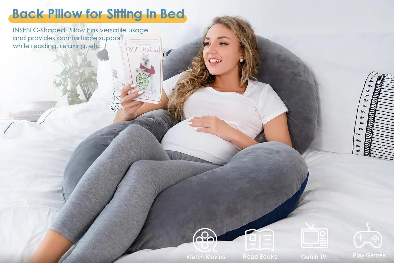 C-Shaped Body Pregnancy Pillow - ChappieStores